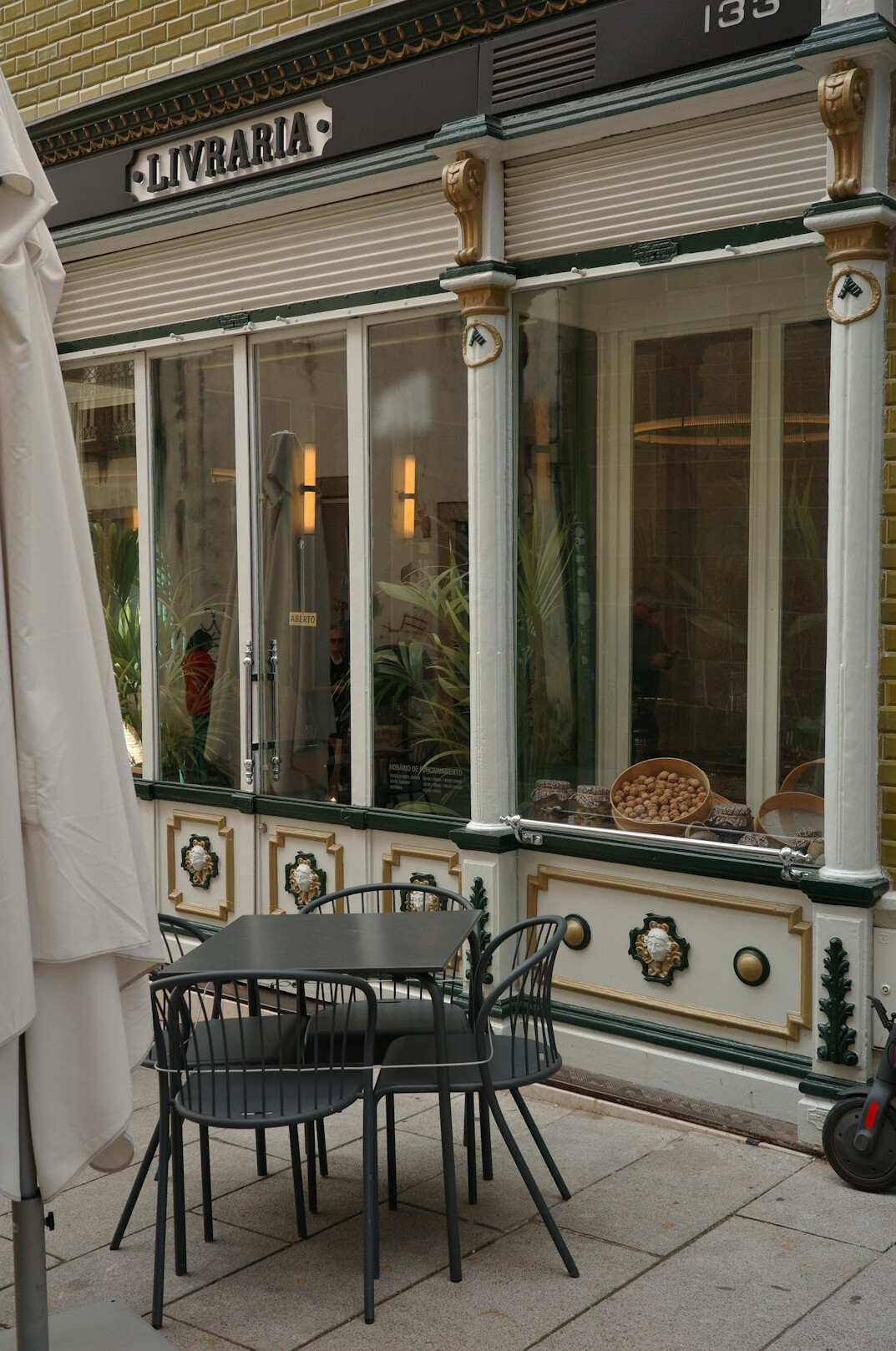 bookstore interior with windows